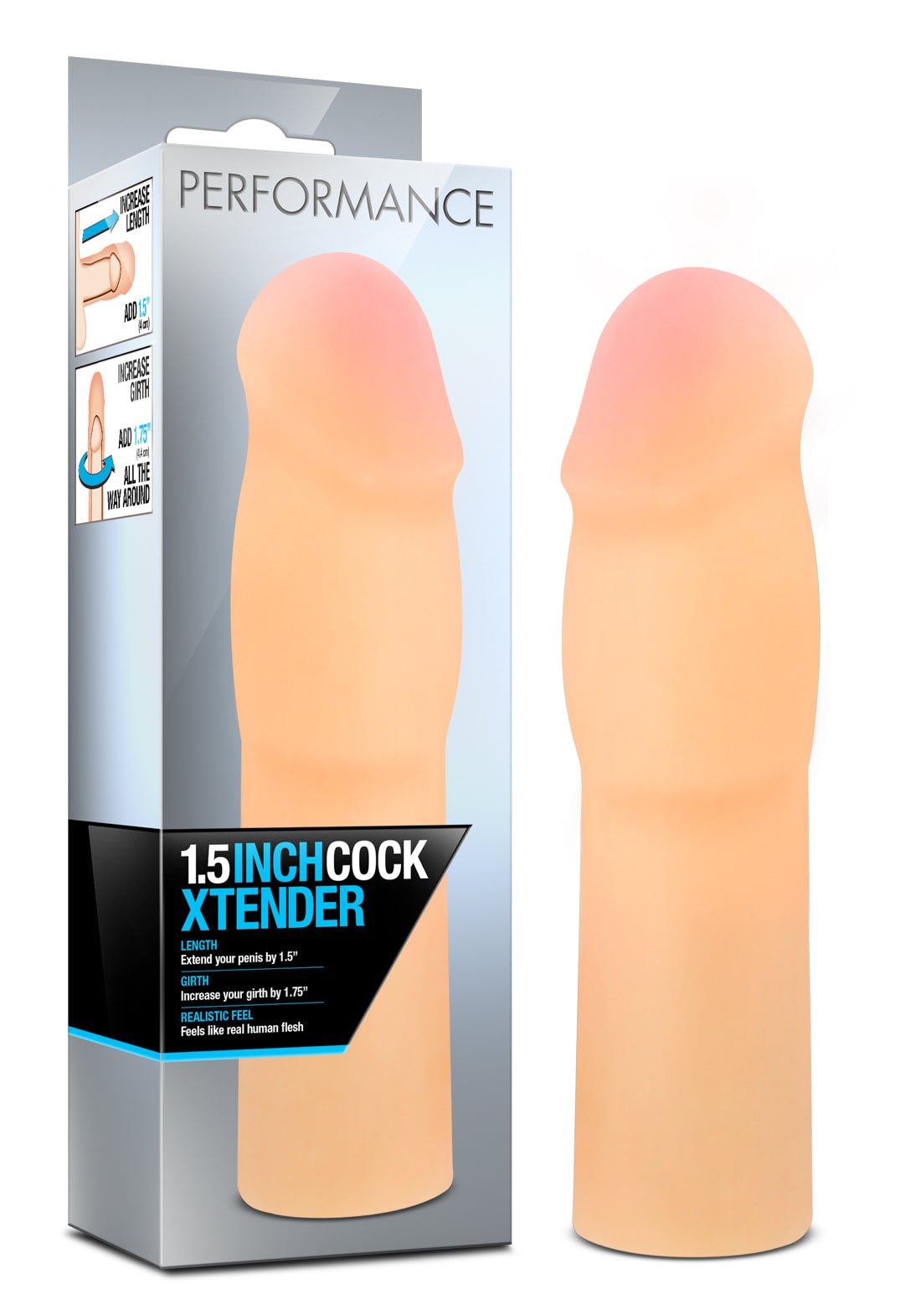 Performance 1.5 Inch Cock Xtender – 1.5 Inch Penis Extender > Sex Toys For Men > Penis Sleeves