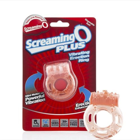 Screaming O Plus Disposable Vibrating Erection Ring for Couples Cock Rings Vibrating