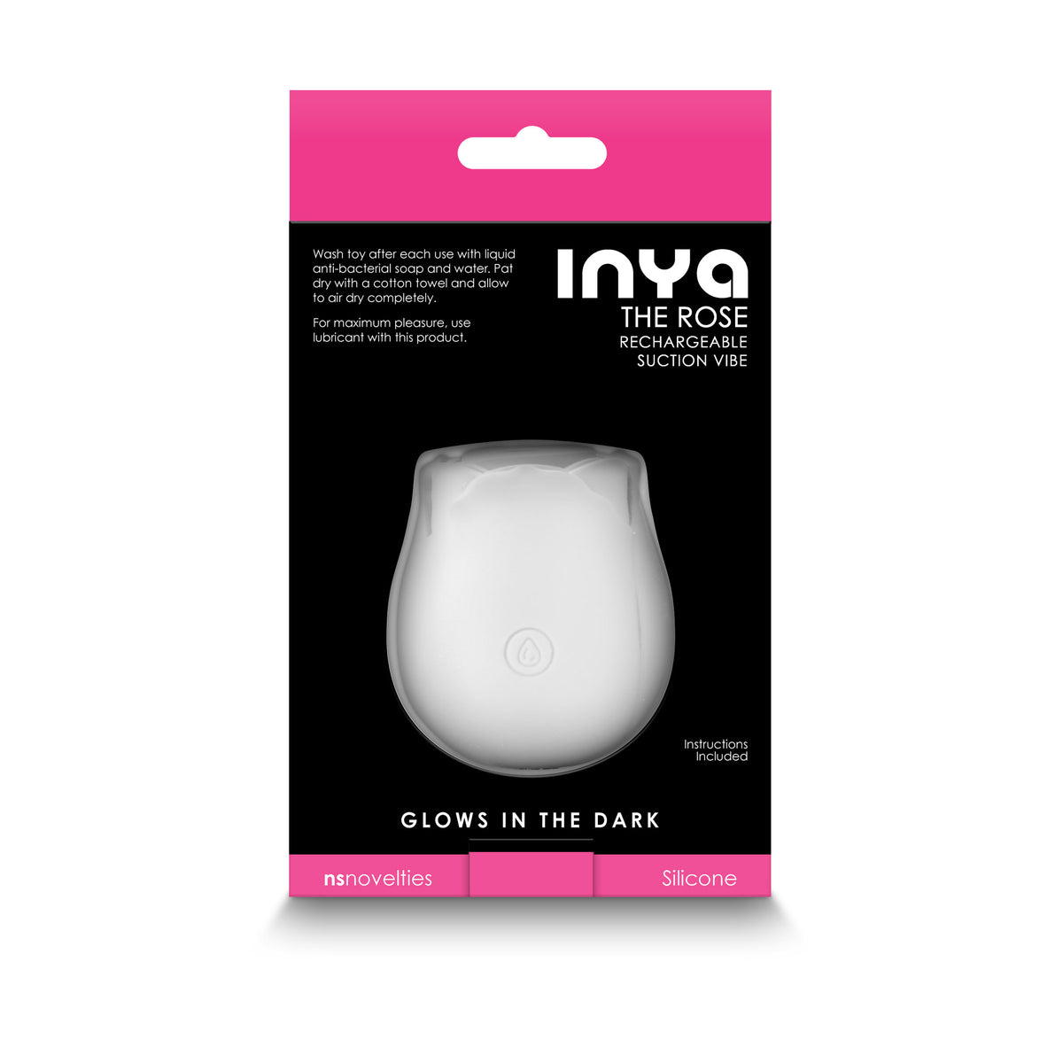 INYA The Rose (Glow in the Dark) – Suction Stimulator > Sex Toys For Ladies > Rose Stimulators