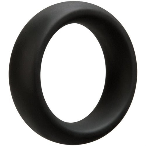 Doc Johnson Optimale Thick Silicone Cock Ring 45mm Stretchy Silicone Ring Black > Cock Ring > Single
