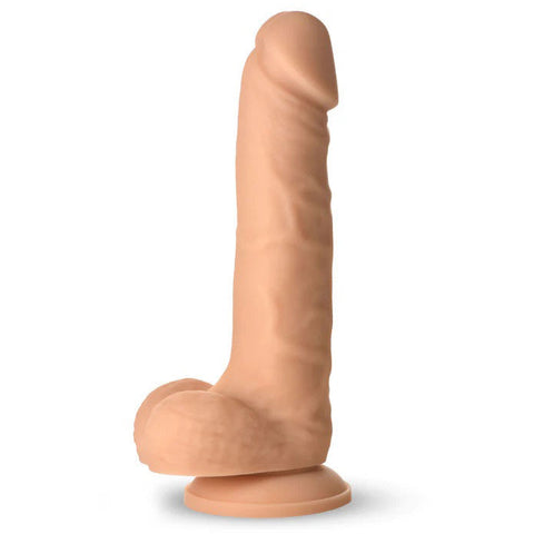7 Inch Silicone Dildo with Realistic Head and Balls Light Dildos & Dongs