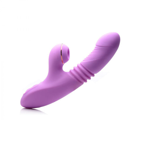 Shegasm Thrusting Suction Rabbit (Purple) – Rechargeable Rabbit Vibrator VIBRATORS-RABBIT