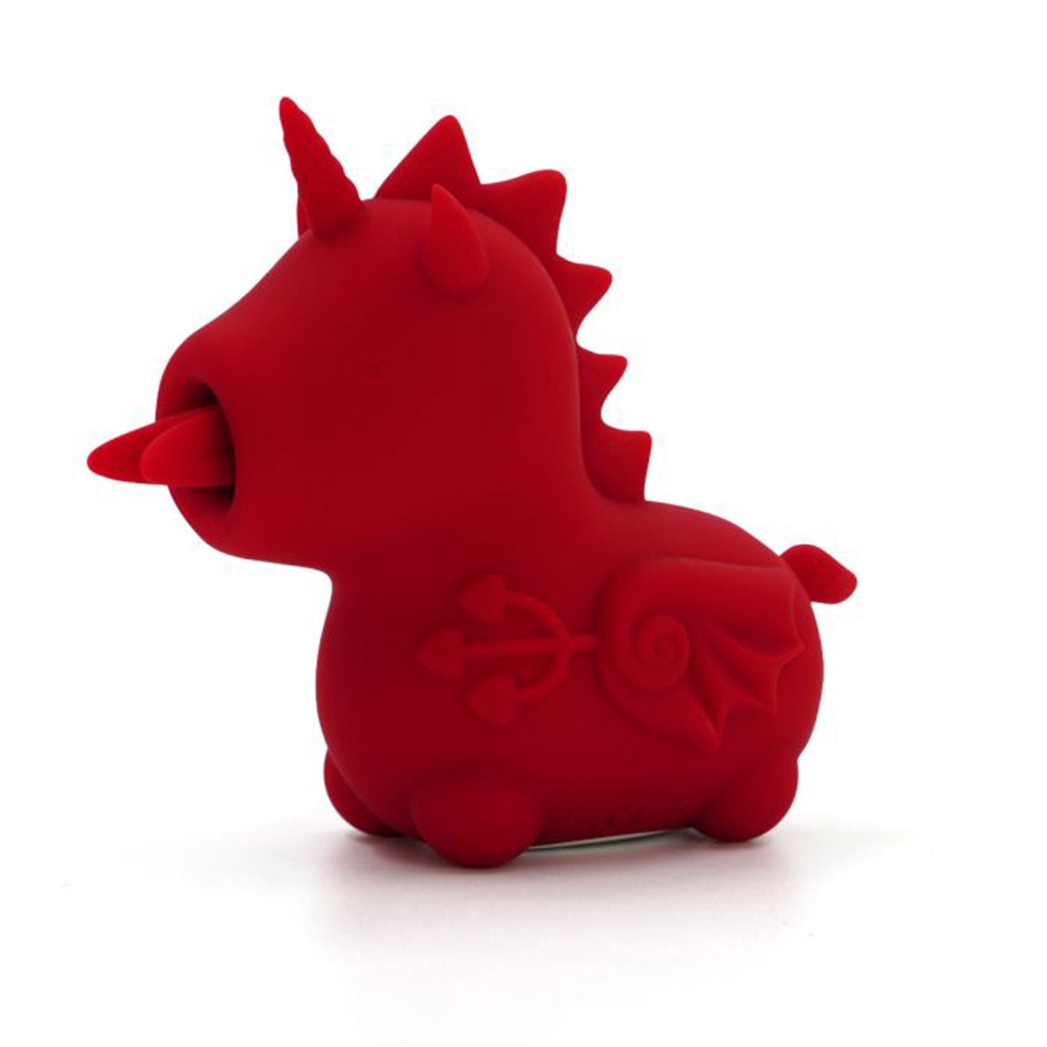 Unihorn Blaze Diablo Fork Tongue Massager Red Red Suction Stimulator