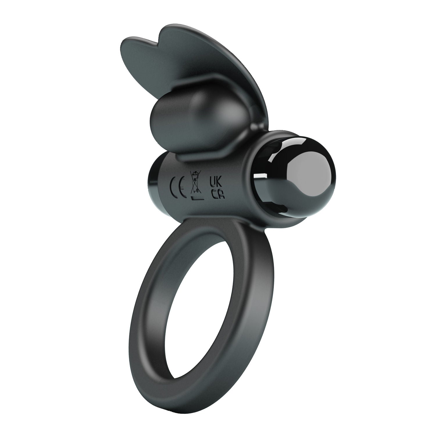 Debonaire (Black) – Vibrating Rabbit Cock Ring Black > Cock Ring > Vibrating
