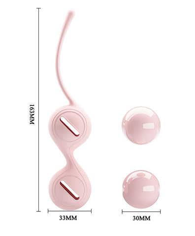 Pretty Love Silicone Kegel Balls for Pelvic Tightening Pink > Sex Toys For Ladies > Kegel Exercise