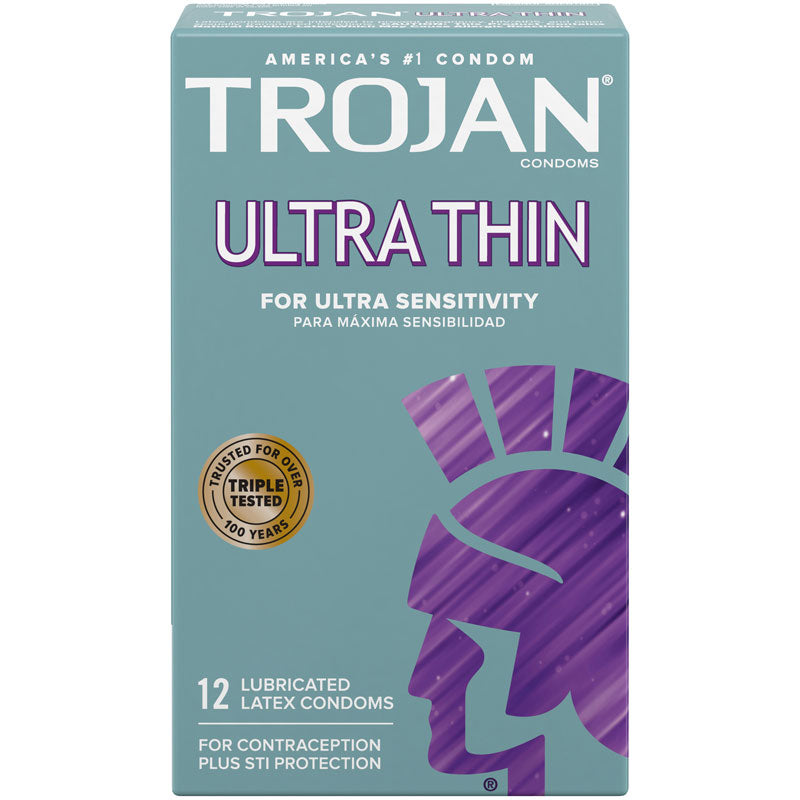 Trojan Sensitivity Ultra Thin Lubricated Condoms - 12 Pack > Essentials > Condoms