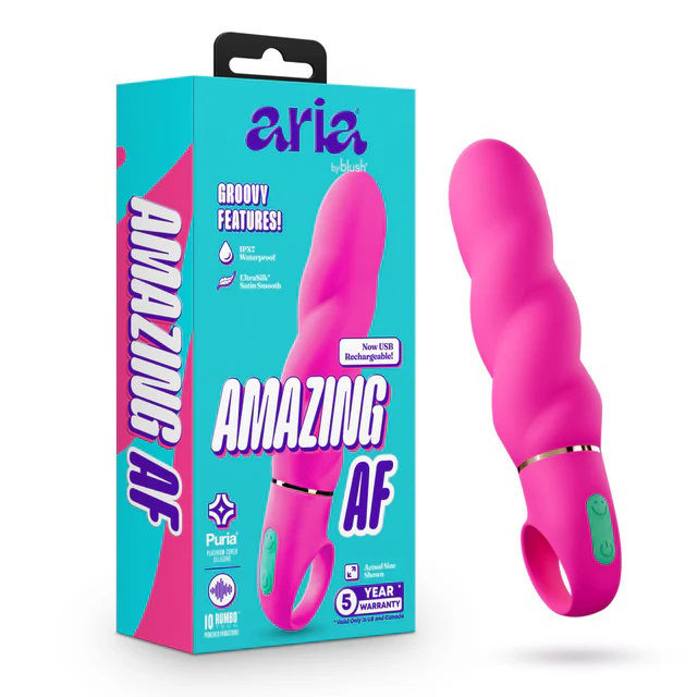 Aria Amazing Af 2.0 Rechargeable G-Spot Vibrator Fuchsia Pink Vibrators