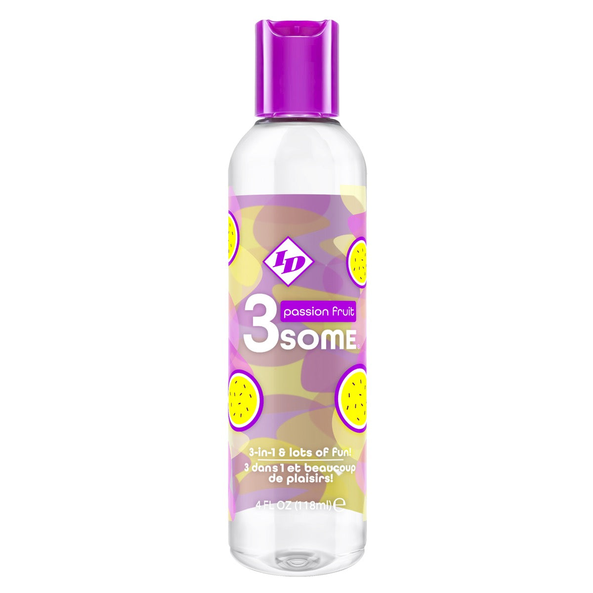 ID 3some Passion Fruit 3-in-1 Flavored Personal Lubricant 118ml > Lube > Flavoured