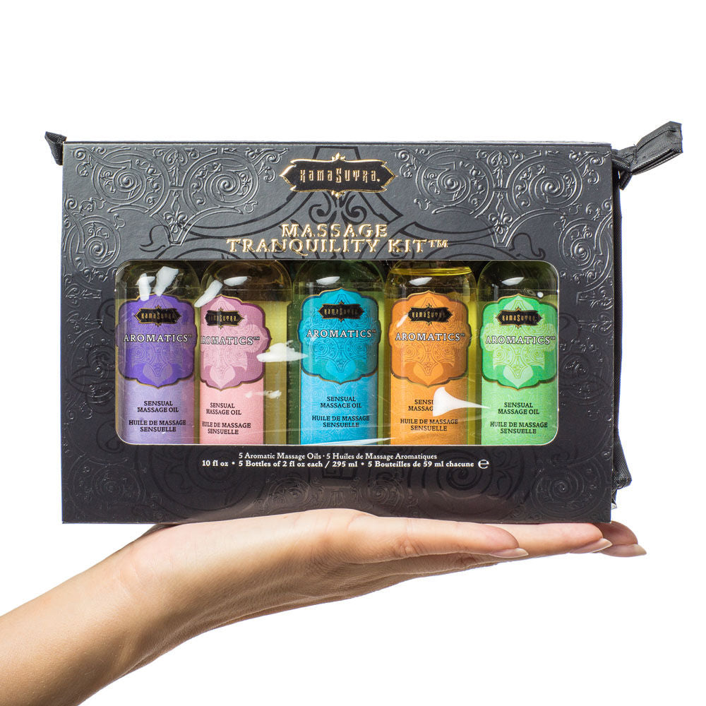 Kama Sutra Aromatics Massage Oil Travel Kit with Five Blends Default Title Massage Oil