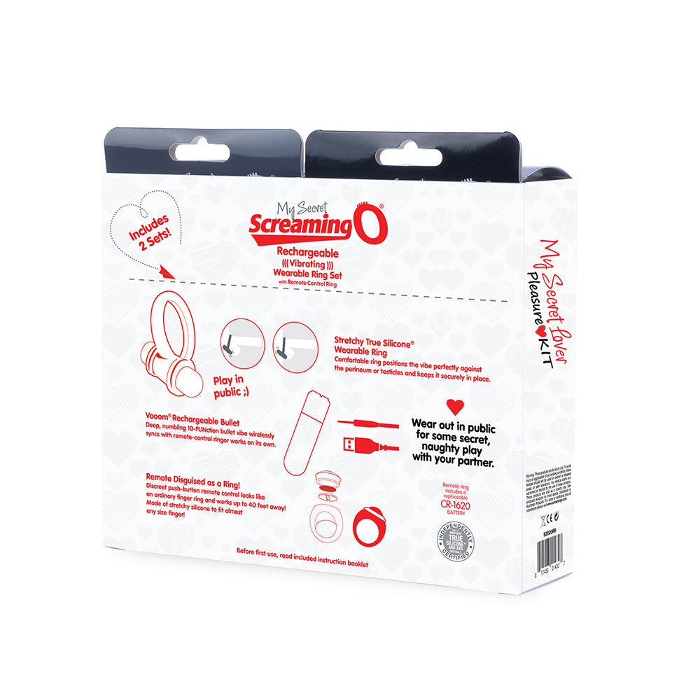 My Secret Lover Kit Vibrating Ring Set for Discreet Fun > Sex Toys > Sex Kits