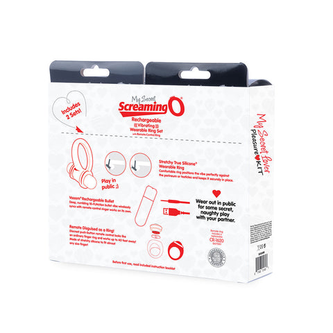 My Secret Lover Kit Vibrating Ring Set for Discreet Fun > Sex Toys > Sex Kits