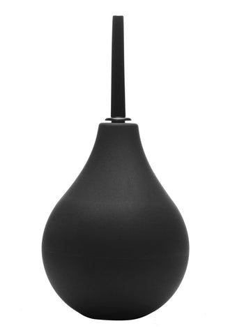 Thin Tip Silicone Enema Bulb for Comfortable and Efficient Cleansing Black Douches