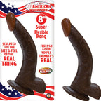 Nasstoys Realistic 8 Inch Flexible Dong With Suction Base > Dildos > Realistic Dildos