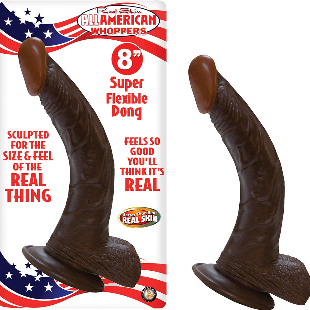 Nasstoys Realistic 8 Inch Flexible Dong With Suction Base > Dildos > Realistic Dildos