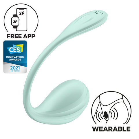 Satisfyer Smooth Petal (Mint) – Wearable G-Spot Stimulator > Sex Toys For Ladies > Panty Vibes