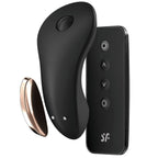 Satisfyer Little Secret – Waterproof Remote-Controlled Silicone Panty Vibrator 3.25 Inches Black > Sex Toys For Ladies > Panty Vibes