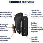 Satisfyer Little Secret – Waterproof Remote-Controlled Silicone Panty Vibrator 3.25 Inches > Sex Toys For Ladies > Panty Vibes