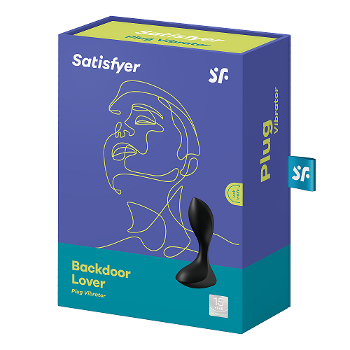 Satisfyer Backdoor Lover Black - Elegant Anal Plug Black > Anal Range > Vibrating Butt Plugs