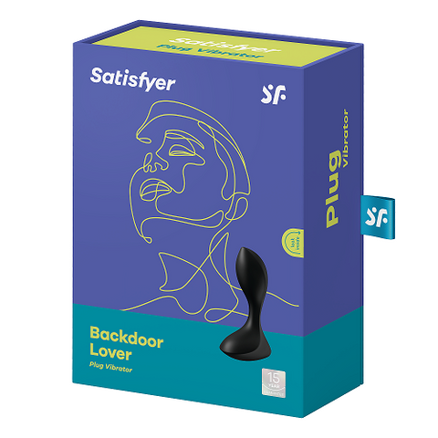 Satisfyer Backdoor Lover Black - Elegant Anal Plug Black > Anal Range > Vibrating Butt Plugs