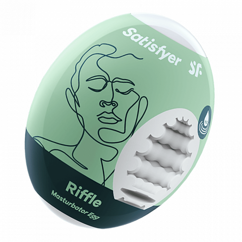Satisfyer Masturbator Egg Riffle Compact Travel Size > Sex Toys For Men > Masturbators Cup
