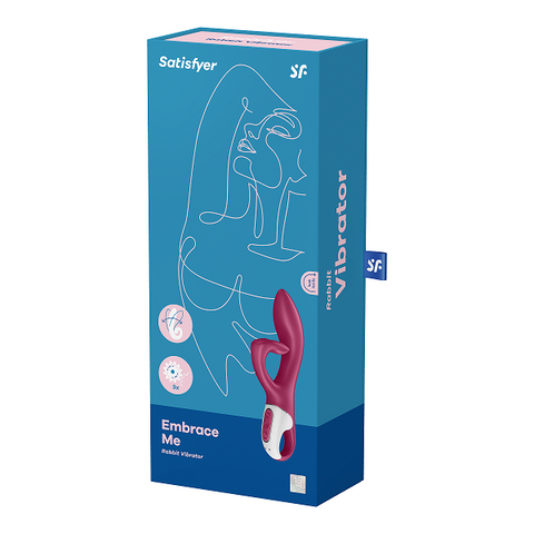 Satisfyer Embrace Me Rabbit Vibrator Berry with Dual Motors and Waterproof Design Default Title > Vibrators > Ladies > Rabbit