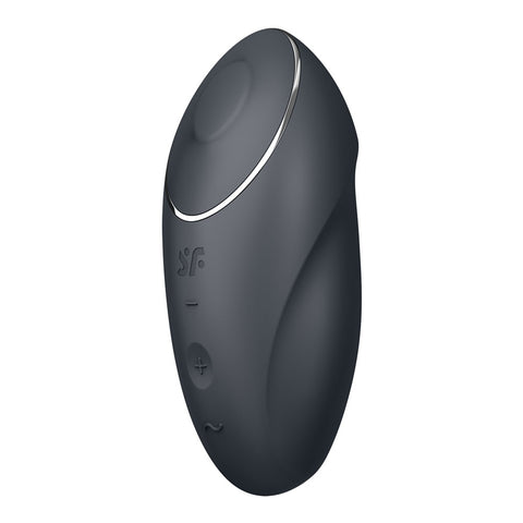 Satisfyer Tap & Climax 1 - Grey Lay-On Vibrator 8.6 Inch > Vibrators > Vibrating Pads