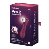 Satisfyer Pro 2 Generation 3 with App Control - Wine  Touch-Free Clitoral Stimulator