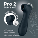 Satisfyer Pro 2 Generation 3 with App Control - Dark Grey Clitoral Stimulator