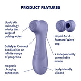 Satisfyer Pro 2 Generation 3 with App Control - Lilac  Clitoral Stimulator