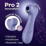 Satisfyer Pro 2 Generation 3 with App Control - Lilac  Clitoral Stimulator