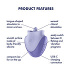 Satisfyer Tongue Dancer – USB Rechargeable Flicking Stimulator > Sex Toys For Ladies > Air Pulsation