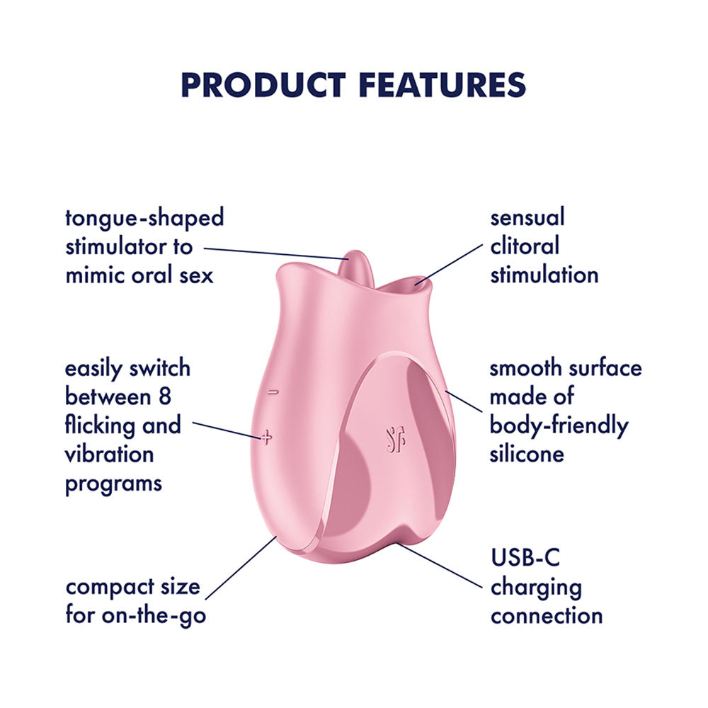 Satisfyer Tongue Lover (Pink) – Silicone Tongue Vibrator Secondary image