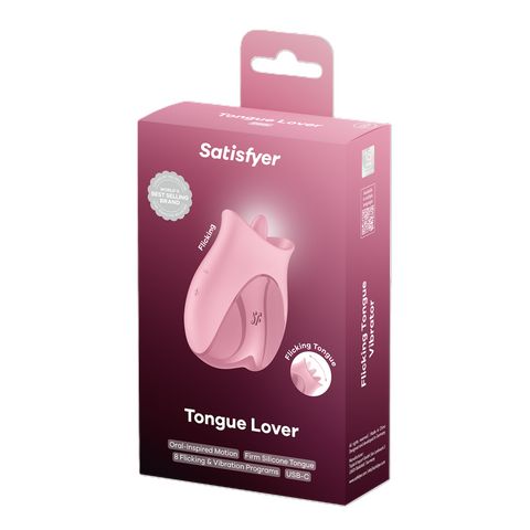 Satisfyer Tongue Lover (Pink) – Silicone Tongue Vibrator Default Title > Vibrators > Ladies > Clitoral Vibrators and Stimulators