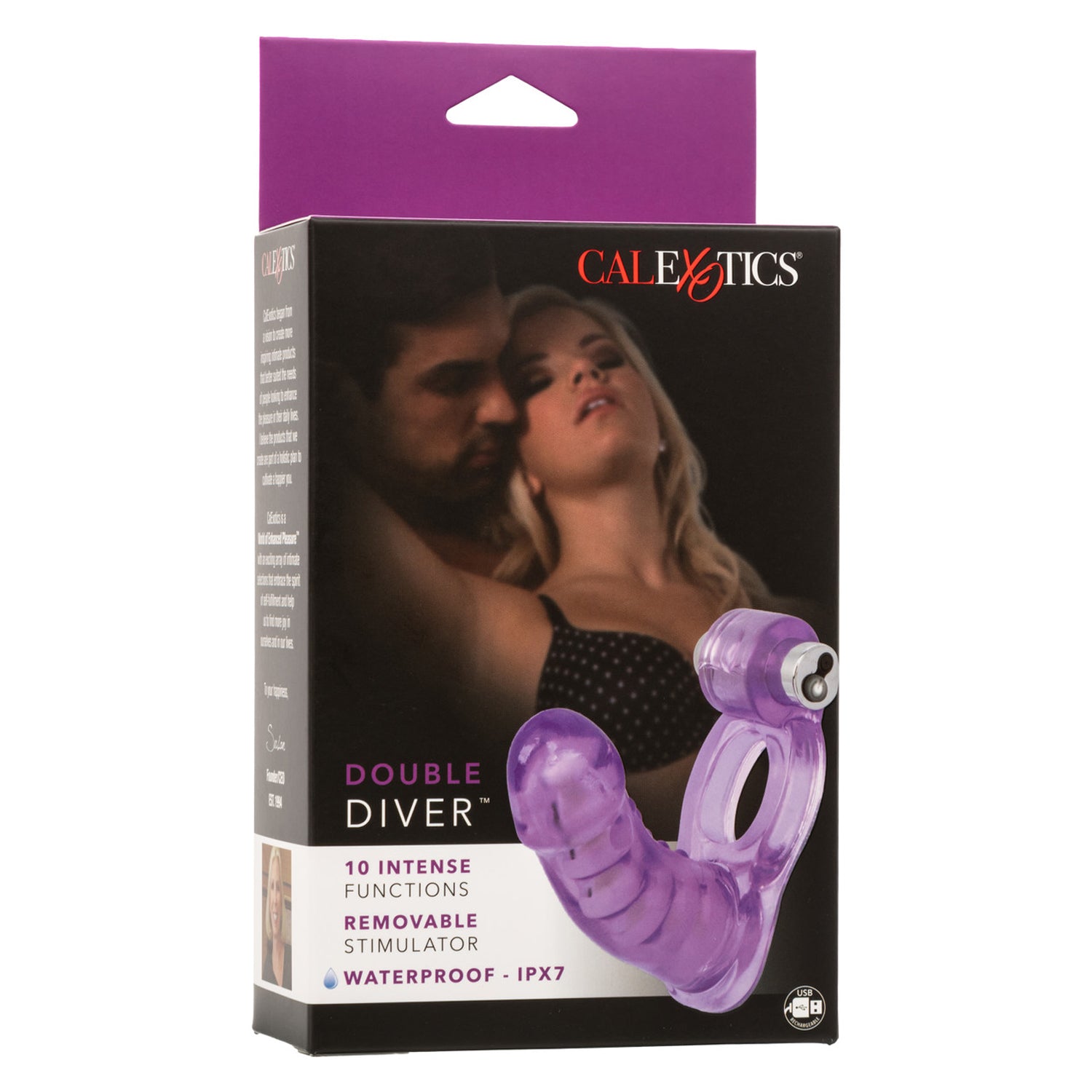 Double Diver Vibrating Duo Penetrator Butt Plugs - Vibrating