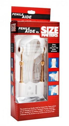 Size Matters Penile Extender Traction Device For Men White PUMPS