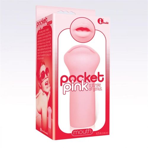 Pocket Pink Realistic Male Masturbator Sleeve for Pleasure Strokers - Manual