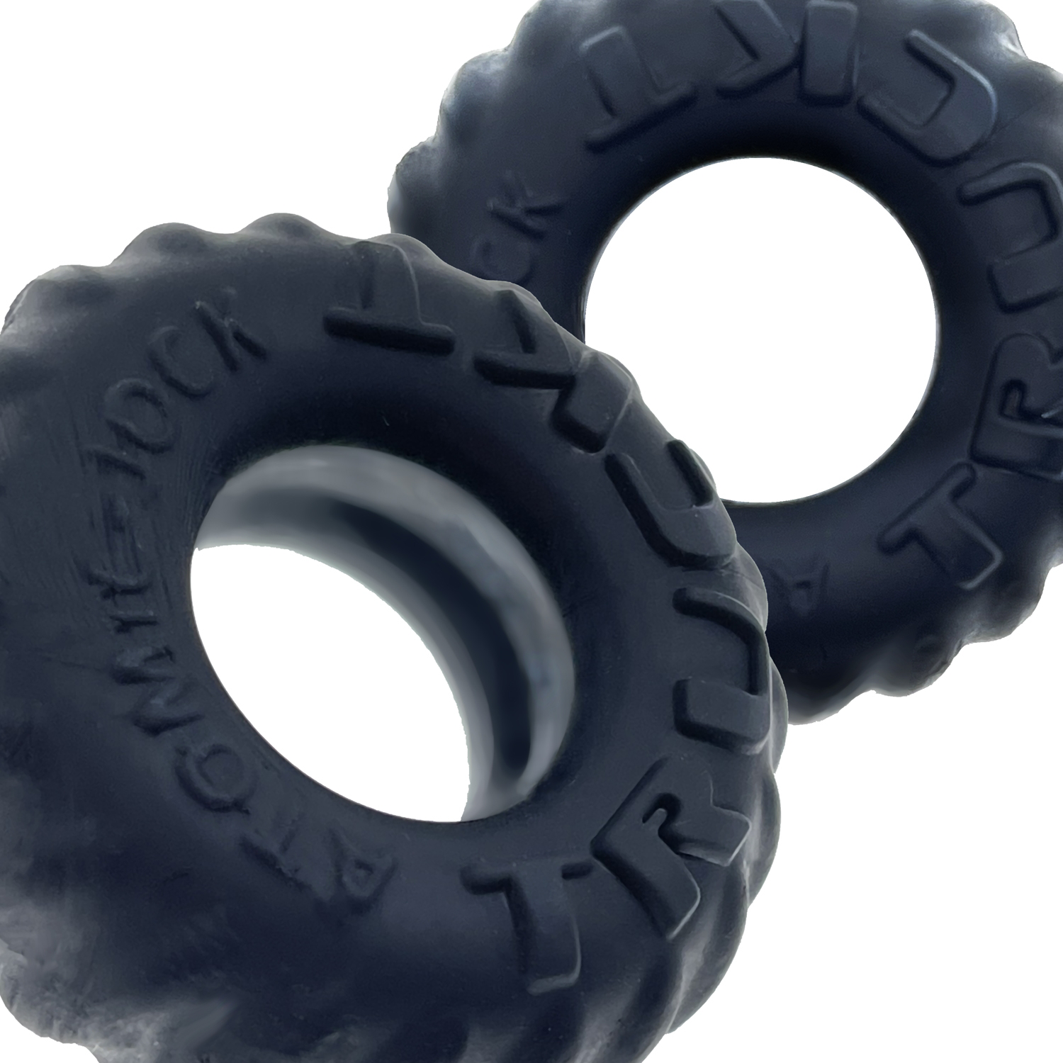 Oxballs Truckt 2 Piece Cockring Plus Silicone Special Edition Night Black COCK RING Set