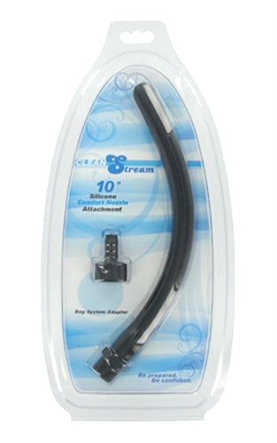 CleanStream Silicone Comfort Nozzle Attachment – Flexible Silicone Douche Nozzle Black > Essentials > Douches