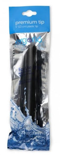 Ergoflo 13cm Plastic Nozzle for Flexible Shower Hoses Black Douches