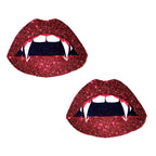 Dom Squad Wet Vinyl Coffin Nipple Cover Pasties – Set of 2 Pasties > Clothes > Pasties