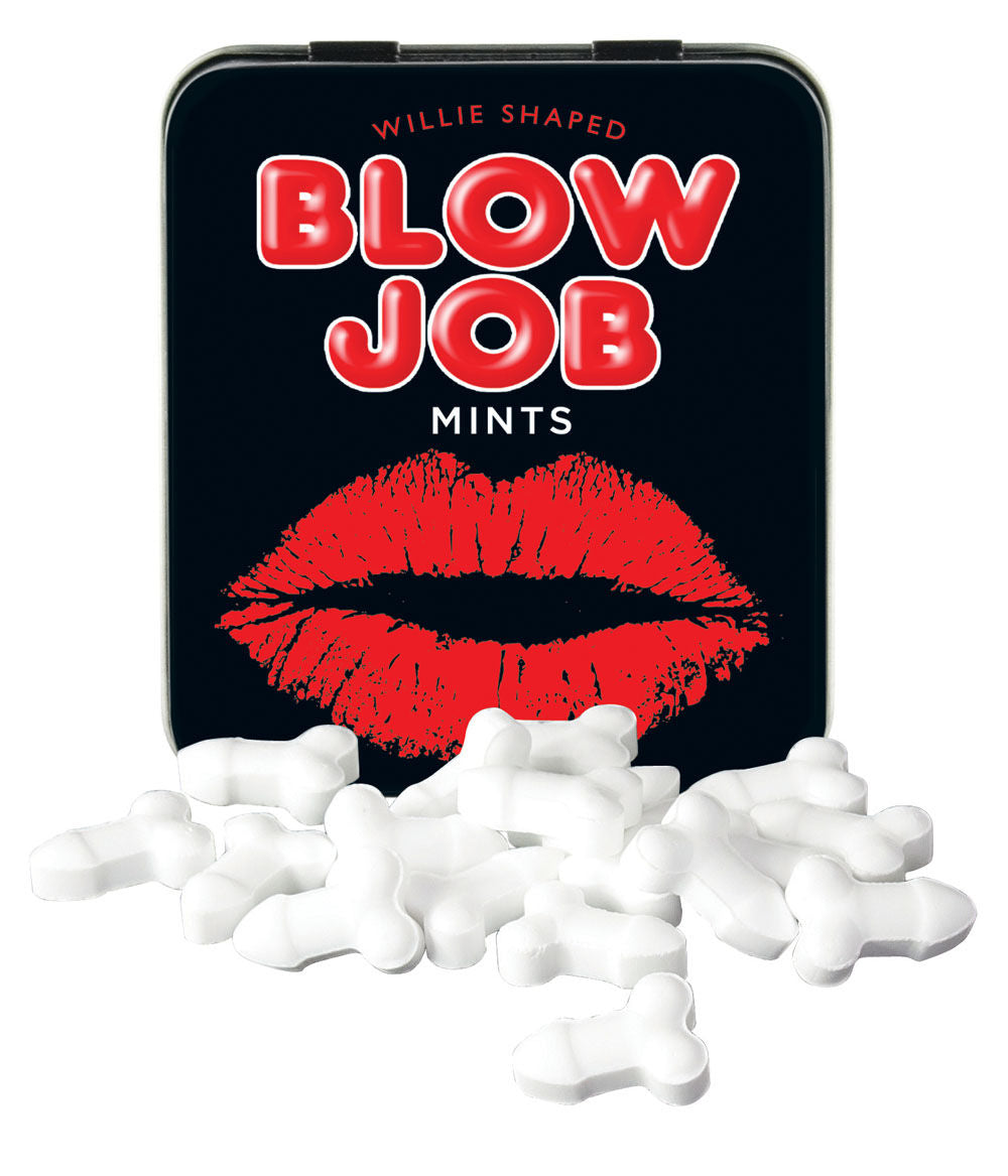Willie Shaped Blow Job Mints 40g Adult Intimacy Candy White Oral Gels & Sprays
