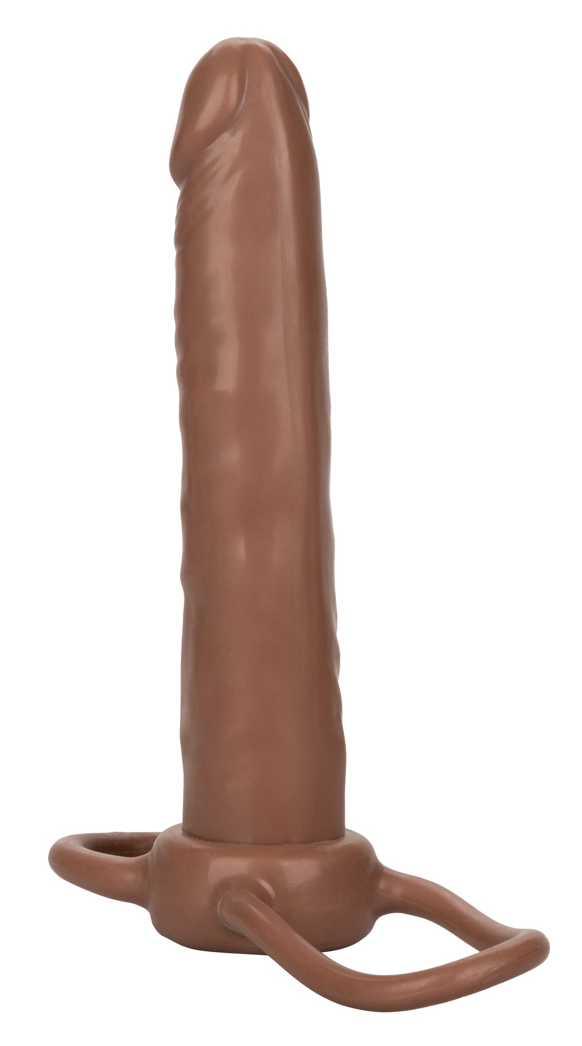 Accommodator Dual Penetrator Brown Anal Dildo with Dual Ring Design > Sex Toys For Men > Penis Sleeves