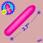 Bang Tapered Flexible Silicone Bullet Vibrator in Pink > Vibrators > Mini Vibrators