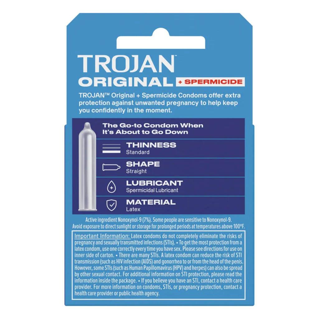 Trojan Enz Armor Spermicidal Lubricated Condoms - 3 Pack > Essentials > Condoms