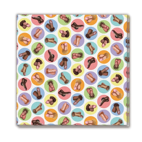 Mini Penis Napkins 8 Pack Funny Bachelorette Party Supplies Multi Bachelor & Bachelorette Items