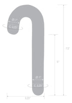 Candy Cane Dream 7.5 Inch – Glass Dildo
