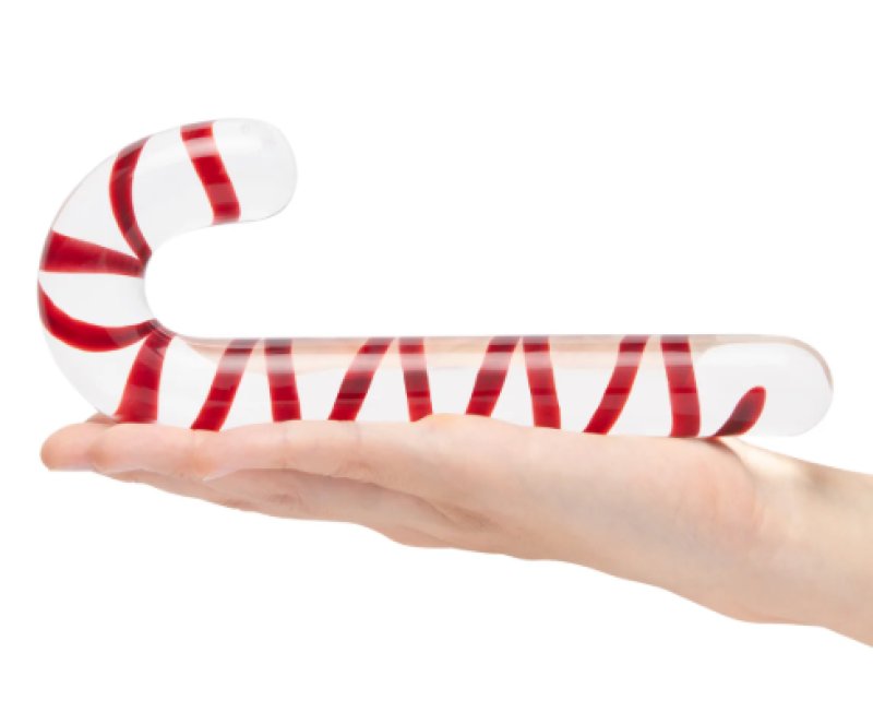Candy Cane Dream 7.5 Inch – Glass Dildo