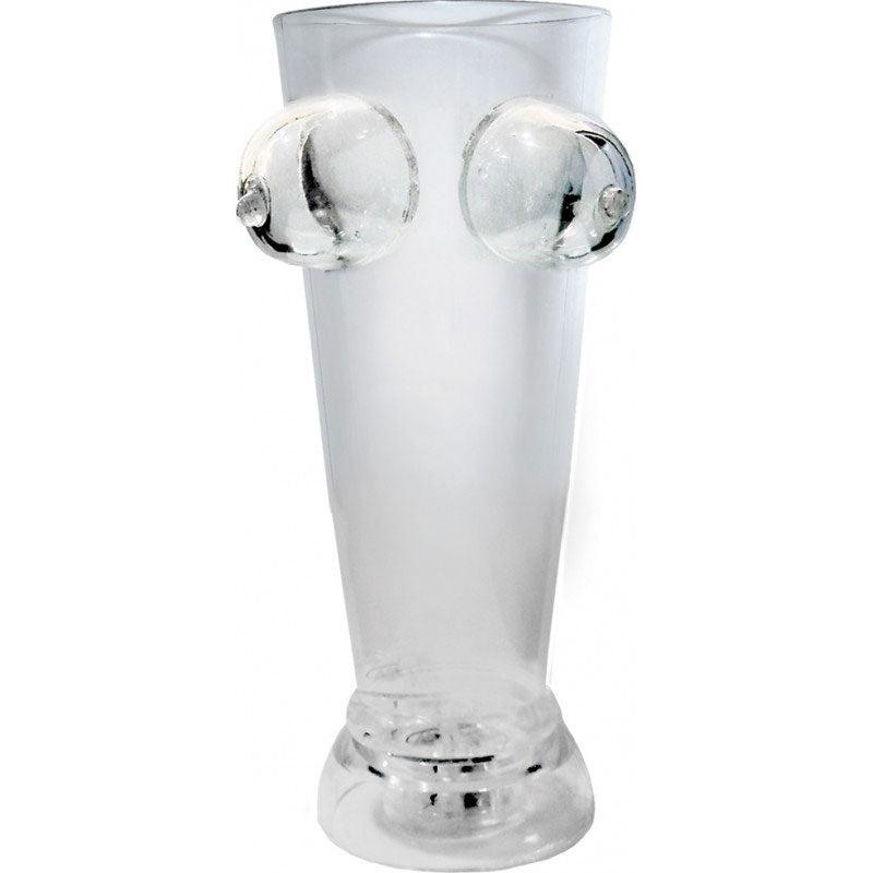 Light Up Boobie Beer Glass Party Favor with Multi-Color Lights Clear > Novelties > Bachelor & Bachelorette Items