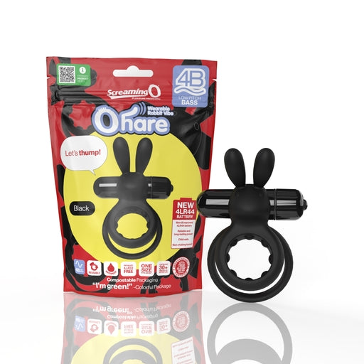 Screaming O 4B Ohare Low Pitch Bass True Silicone Double Ring Rabbit Vibrator > Sex Toys > Couples Toys