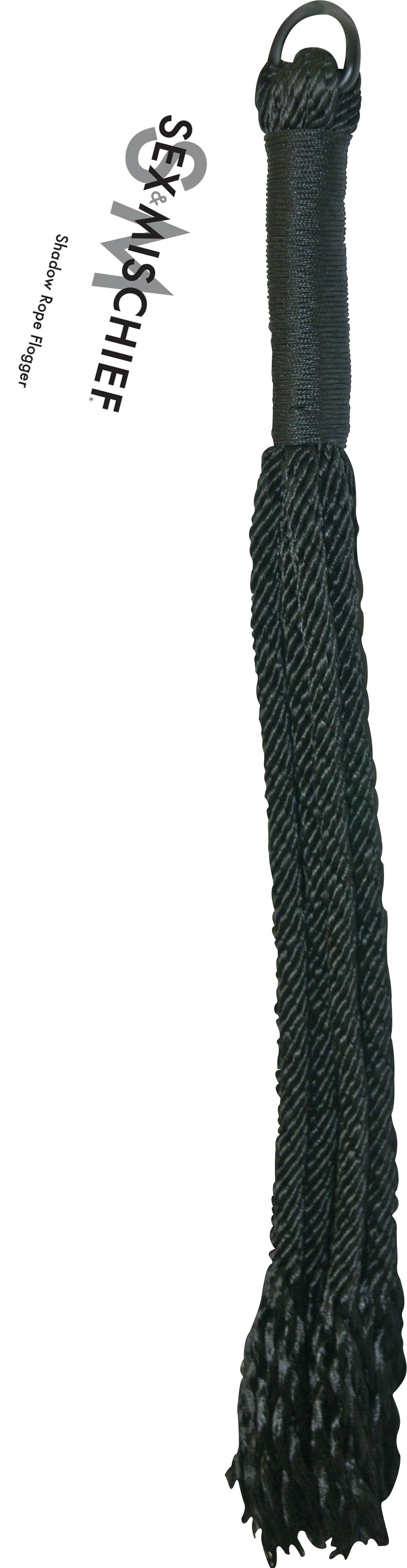 Sex and Mischief Shadow Rope Flogger for Intimate Play and Tease